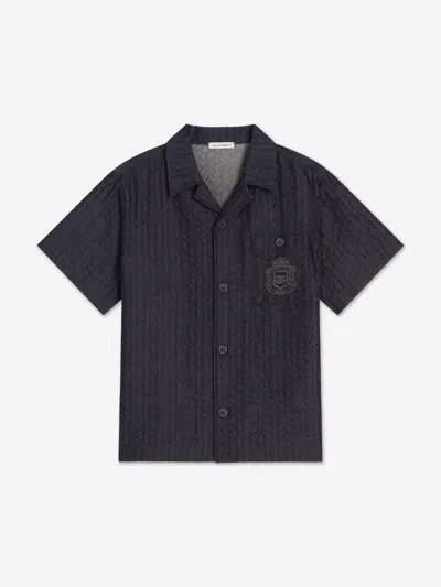 DOLCE & GABBANA DOLCE & GABBANA BOYS SHORT SLEEVE DENIM SHIRT
