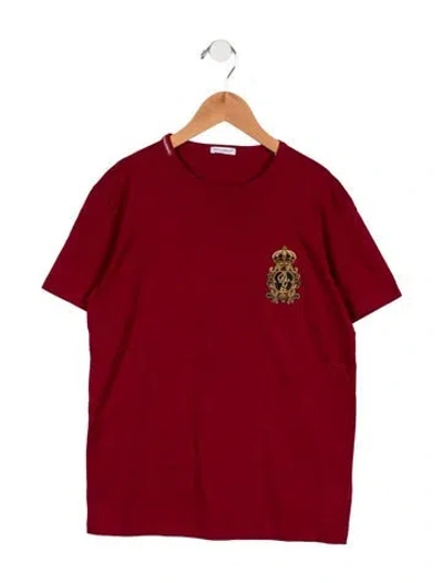 Pre-owned Dolce & Gabbana Kids' Boys Short Sleeve Shirt In Red