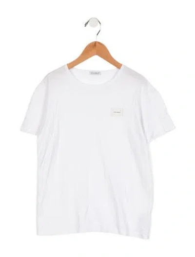 Pre-owned Dolce & Gabbana Kids' Boys Short Sleeve Shirt In White