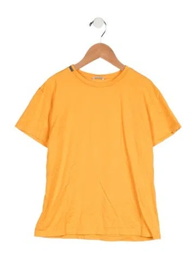 Pre-owned Dolce & Gabbana Kids' Boys' Short Sleeve T-shirt In Yellow