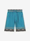 Dolce & Gabbana Boys Silk Bandana Print Shorts