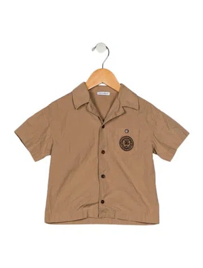 Pre-owned Dolce & Gabbana Babies' Boys' Solid Button-up Shirt In Neutral