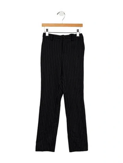 Pre-owned Dolce & Gabbana Kids' Boys' Striped Pants In Black