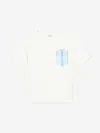 Dolce & Gabbana Boys Striped Pocket T-shirt In White