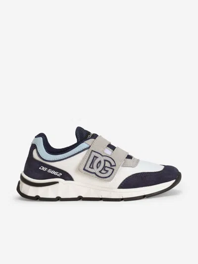 Dolce & Gabbana Boys Suede And Mesh Trainers In Multi