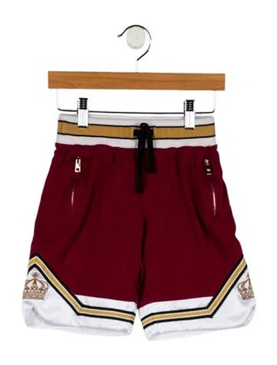 Pre-owned Dolce & Gabbana Babies' Boys' Sweat Shorts In Burgundy