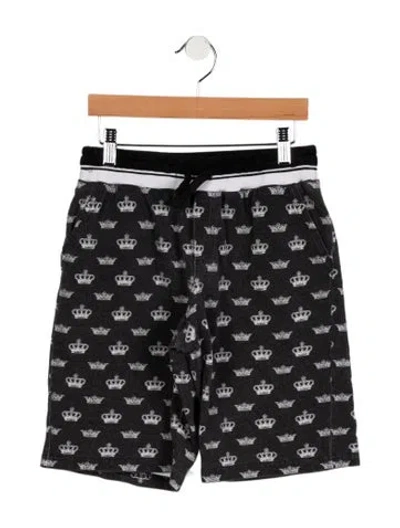 Pre-owned Dolce & Gabbana Kids' Boys' Sweat Shorts In Grey