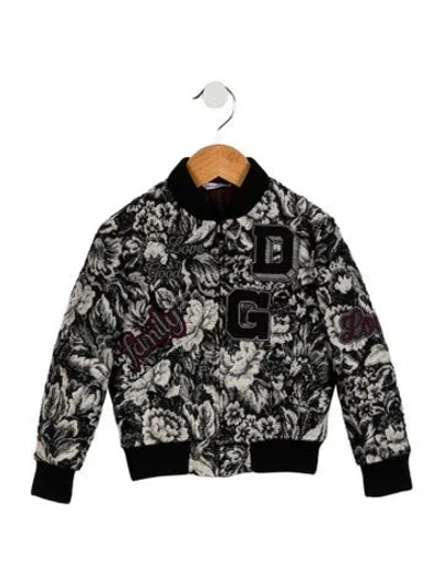 Pre-owned Dolce & Gabbana Babies' Boys' Varsity Jacket In Black