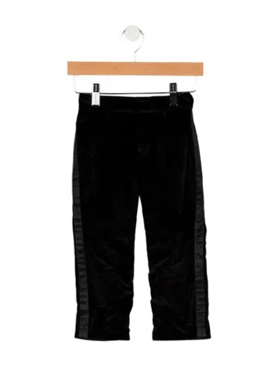 Pre-owned Dolce & Gabbana Babies' Boys Velour Cotton Pants In Black