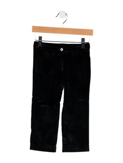 Pre-owned Dolce & Gabbana Babies' Boys Velour Pants In Blue