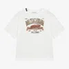 DOLCE & GABBANA BOYS WHITE COTTON CLASSIC CAR T-SHIRT