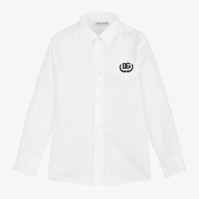 Dolce & Gabbana Kids' Boys White Cotton Shirt