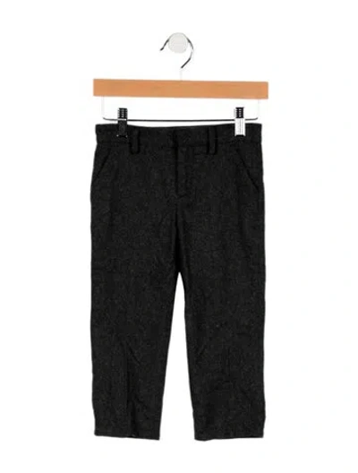 Pre-owned Dolce & Gabbana Babies' Boys Wool Solid Pants In Grey