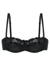 Dolce & Gabbana Women Bra In Silk And Lace In Black