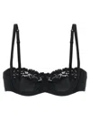 Dolce & Gabbana Women Bra In Silk And Lace In Black
