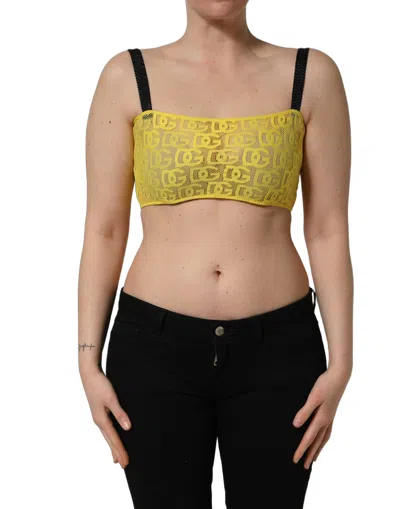 Dolce & Gabbana Bra Top In Yellow