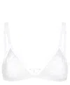 Dolce & Gabbana Lace And Tulle Triangle Bra In White