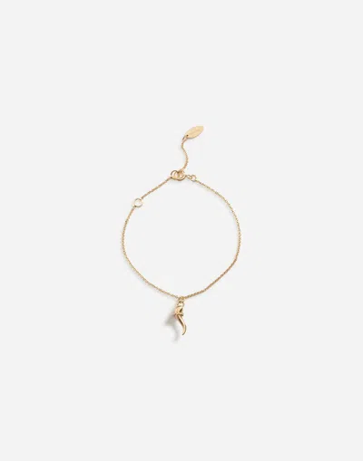Dolce & Gabbana Kids' Bracelet With Good Luck Charm In Gold