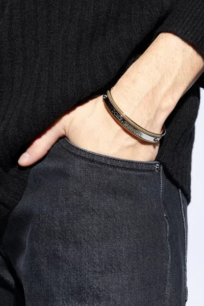 Dolce & Gabbana Bracelet With Logo In Silver