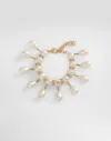 Dolce & Gabbana Bracelet With Spheres, Teardrop Accents And Dg Logo In White