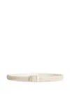 Dolce & Gabbana Calfskin Belt In White