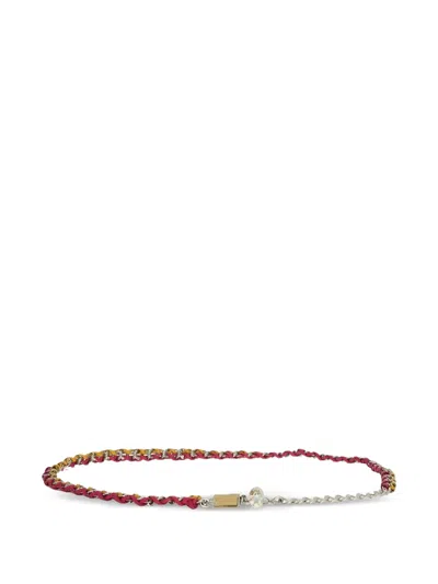 Dolce & Gabbana Braided Chain-link Belt In Multi