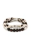 Dolce & Gabbana Braided Interwoven Bracelet In Neutrals
