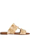 Dolce & Gabbana Braided-strap Sandals In Neutral