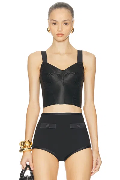 Dolce & Gabbana Bralette Top In Black