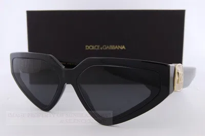 Pre-owned Dolce & Gabbana Brand  Sunglasses Dg 4469 501/87 Black/dark Grey For Women In Gray