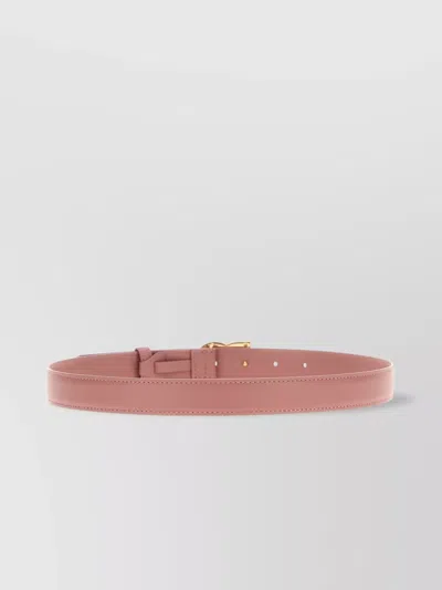 Dolce & Gabbana Brand Logo Adjustable Length Belt In Pink
