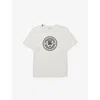 Dolce & Gabbana Brand-print Short-sleeves Cotton-jersey T-shirt 4-12 Y In White