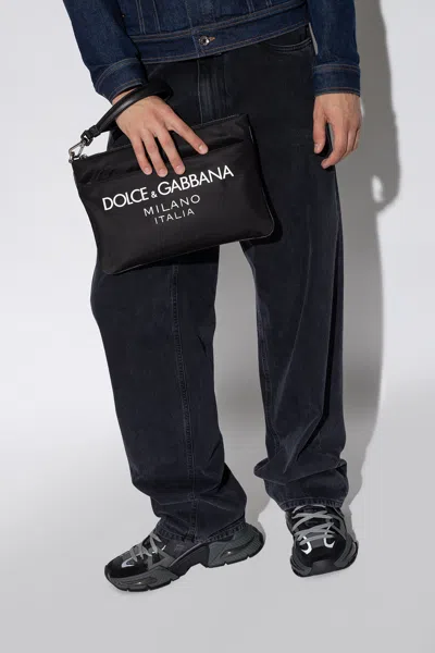 Dolce & Gabbana Branded Handbag In Black