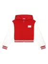 Dolce & Gabbana Branded Logo Hoodie In Red