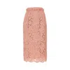 Dolce & Gabbana Lace Midi Skirt In Pink