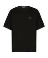 Dolce & Gabbana Logo Plaque Crewneck T-shirt In Black