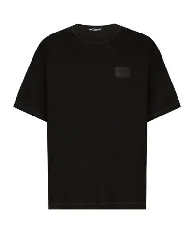 DOLCE & GABBANA DOLCE  GABBANA BRANDED TAG CREWNECK T-SHIRT
