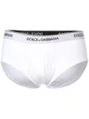 Dolce & Gabbana Brande Bi-pack Stretch Cotton Briefs In White