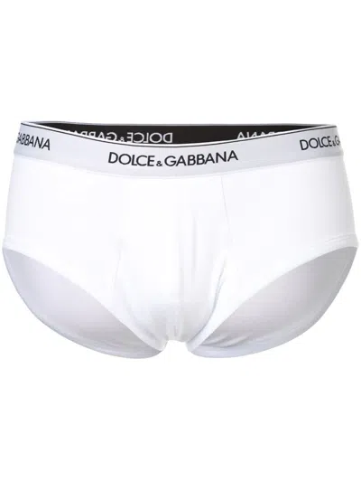 Dolce & Gabbana Brando Bi-pack Cotton Briefs In White