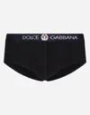 Dolce & Gabbana Brando Briefs In Two-way Stretch Cotton Jersey In Blue
