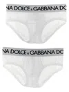 Dolce & Gabbana Midi Brief 2-pack Briefs In Optic White
