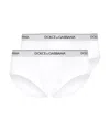 Dolce & Gabbana Brando Logo Underwear Two-piece In Optical White