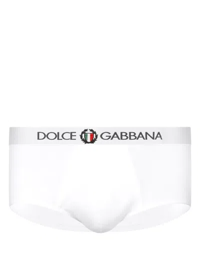 Dolce & Gabbana Brando Logo-waistband Boxers In White