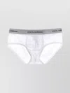 Dolce & Gabbana 'brando' Ribbed Texture Elastic Waistband Briefs