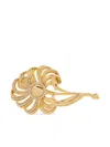 Dolce & Gabbana Leaf-motif Brass Brooch In Gold
