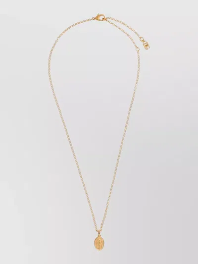 Dolce & Gabbana Brass Pendant Necklace In Gold