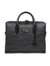 DOLCE & GABBANA BRIEFCASE BAG IN COATED FABRIC WITH LOGO