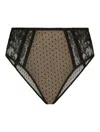 Dolce & Gabbana Lace-detailing Knitted Camisole In Black