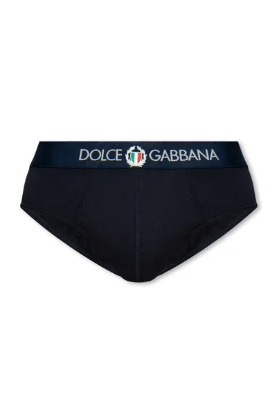 Dolce & Gabbana Briefs With Logo In Blue