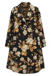 Dolce & Gabbana Embroidered Floral Pattern Coat With Long Sleeves In Multi